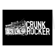 Blanc de Boombox de balancier de Lil Jon "Crunk " Carte De Vœux