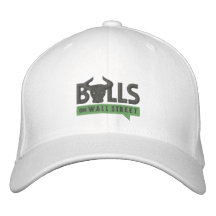 Blanc de casquette de noir de TAUREAUX Casquette De Baseball