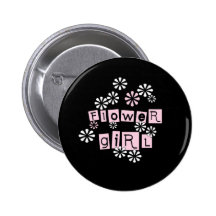 Blanc de demoiselle de honneur sur le noir pin's avec agrafe