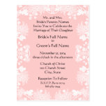 Blanc de faire-part de mariage sur les fleurs vint cartes postales