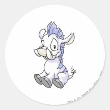 Blanc de Moehog Autocollants Ronds