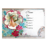 Blanc de MONOGRAMME du BABY SHOWER 2 de CIGOGNE Carte De Visite