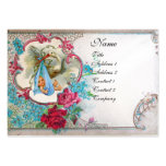 Blanc de MONOGRAMME du BABY SHOWER 2 de CIGOGNE de Cartes De Visite Personnelles