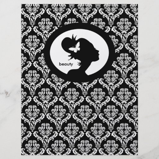 Blanc de noir de silhouette de femme de papillon d tract customisé