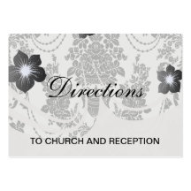 blanc de roses de damassé et black.ai cartes de visite professionnelles