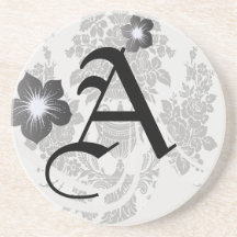 blanc de roses de damassé et black.ai dessous de verres