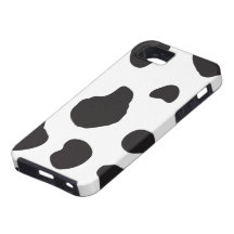Blanc de vache à peau de fourrure de poster de ani coques iPhone 5