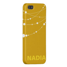 Blanc jaune élégant des brins | étui iPhone 5