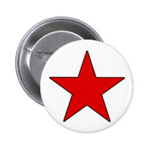 Blanc jaune-orange rouge pentagone étoilé d'étoile badges