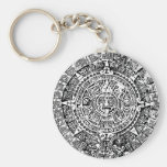 Blanc maya de calendrier porte-clés