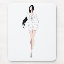 Blanc Mousepad de Tux Tapis De Souris