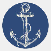 Blanc nautique de bleu marine de décor d'autocolla
