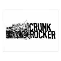 Blanc noir de Boombox de balancier de Lil Jon "Cru cartes postales