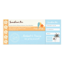 Blanc orange bleu de faire-part de mariage de cart