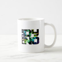 Blanc/smokey du logo 3 tasse