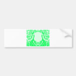 Blanc vert de plaque les cadeaux de Zazzle de MUSÉ Autocollant Pour Voiture