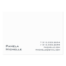 Blanc VIII Cartes De Visite Professionnelles
