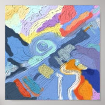 Blau guitare posters