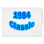 Bleu 1984 classique cartes de vœux