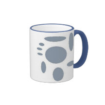 bleu abstrait mug à café