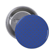 Bleu Cerulean et pois brun clair Badges