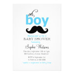 Bleu c'est des invitations d'un baby shower de mou