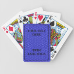 Bleu classique jeux de cartes