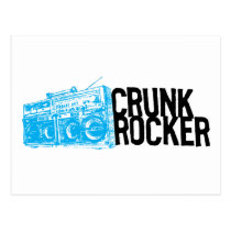 Bleu de Boombox de balancier de Lil Jon "Crunk " cartes postales