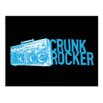 Bleu de Boombox de balancier de Lil Jon "Crunk " cartes postales
