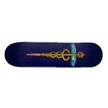 Bleu de CADUCÉE Skateboard Customisable