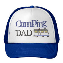 Bleu de chapeau de camionneur de papa de camping d casquettes de camionneur