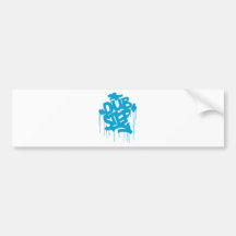 Bleu de ciel de Dubstep FatCap Adhésif Pour Voiture