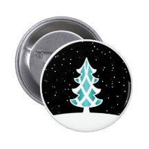 Bleu de ciel de Milou de rubans d'arbre de Noël Pin's