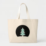Bleu de ciel de Milou de rubans d'arbre de Noël Sacs Fourre-tout