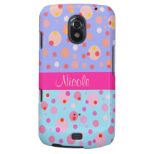 Bleu de ciel personnalisable de rose de couleur en coques samsung galaxy nexus