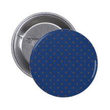 Bleu de cobalt et pois brun clair badges avec agrafe