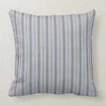 Bleu de coutil et blanc de lit traditionnel oreillers american