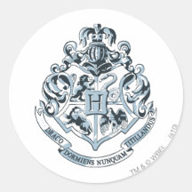 Bleu de crête de Hogwarts Autocollants