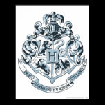 Bleu de crête de Hogwarts posters