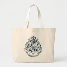 Bleu de crête de Hogwarts Sac De Toile