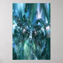 Bleu de jade affiches