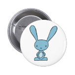 Bleu de lapin badges avec agrafe