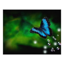 bleu de papillon bristols personnalisés
