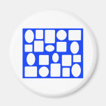 Bleu de paysage de cadre de tableau le MUSÉE Zazzl Magnets