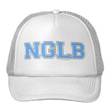 Bleu de poudre de LOGO de NGLB, aucune fille laiss Casquette De Camionneur