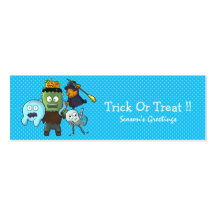 Bleu de signet de Halloween Cartes De Visite Professionnelles