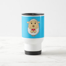Bleu de tasse de moutons