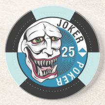 Bleu de tisonnier de joker dessous de verres