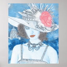 BLEU D'EN DE FEMME POSTERS