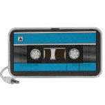 Bleu d'enregistreur à cassettes mini haut-parleurs